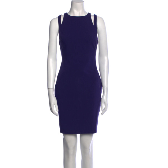 LIKELY Crew Neck Mini Dress Purple Size 4 - Picture 1 of 6